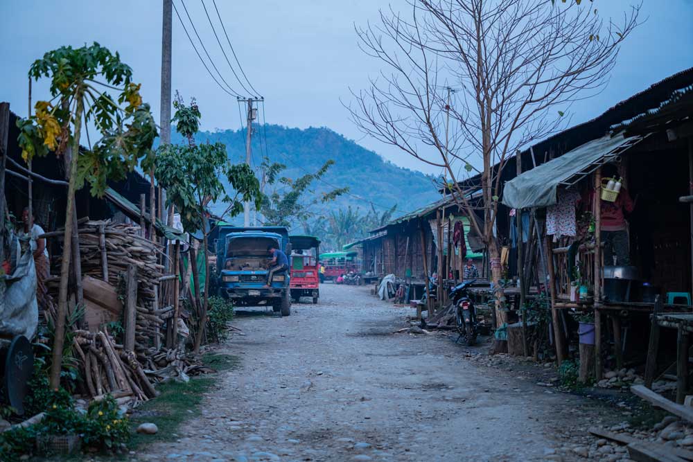 An internally displaced person camp in Myitkyina, where villagers moved in anticipation of the Myitsone Dam and struggle to rebuild their lives. Photo: RFA