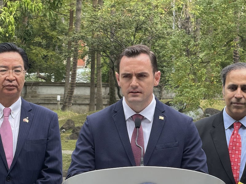 加拉格尔表示,无论谁入主白宫,美国都将继续支持台湾。(记者 黄春梅摄)