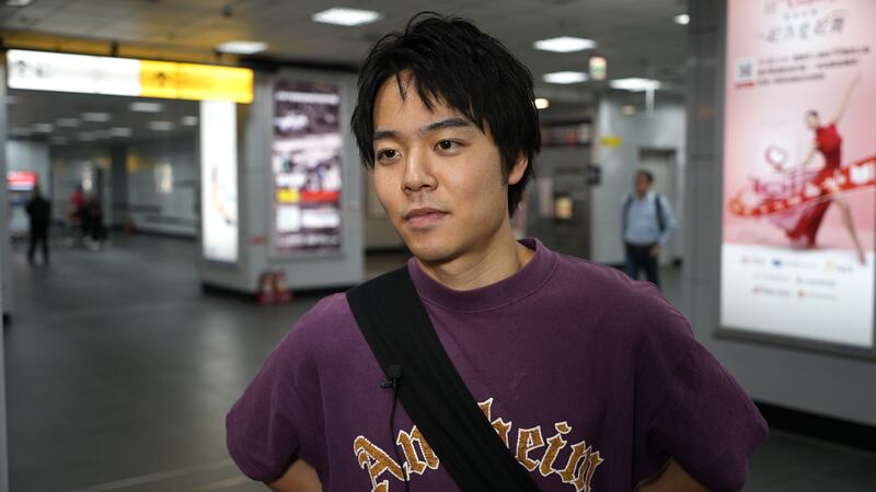 Lu, who only wished to use his surname, is a 24-year-old student from central Japan.
Credit: RFA